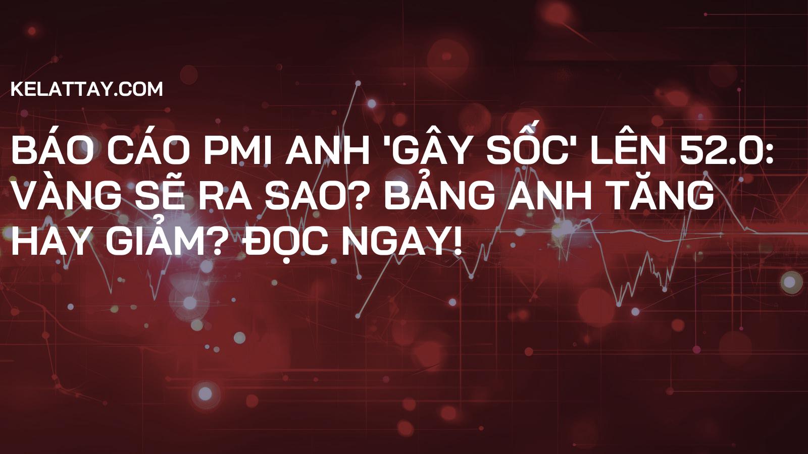 Báo Cáo PMI Anh 'Gây Sốc' Lên 52.0: Vàng Sẽ Ra Sao? Bảng Anh Tăng Hay Giảm? Đọc Ngay!