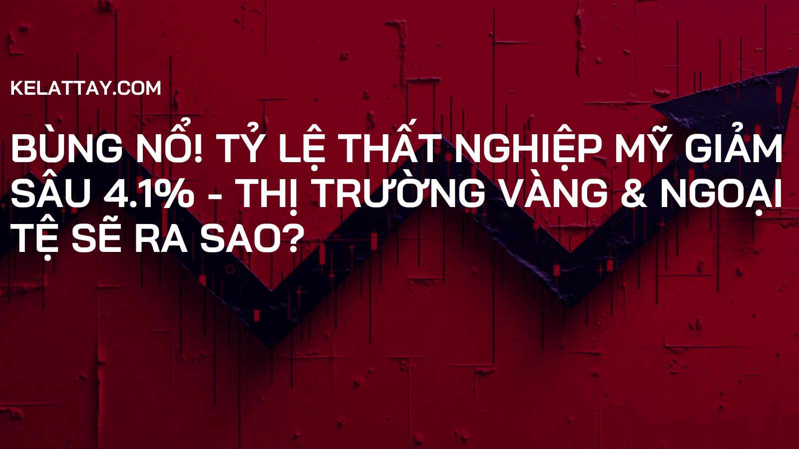 Bùng Nổ! Tỷ Lệ Thất Nghiệp Mỹ Giảm Sâu 4.1% - Thị Trường Vàng & Ngoại Tệ Sẽ Ra Sao?