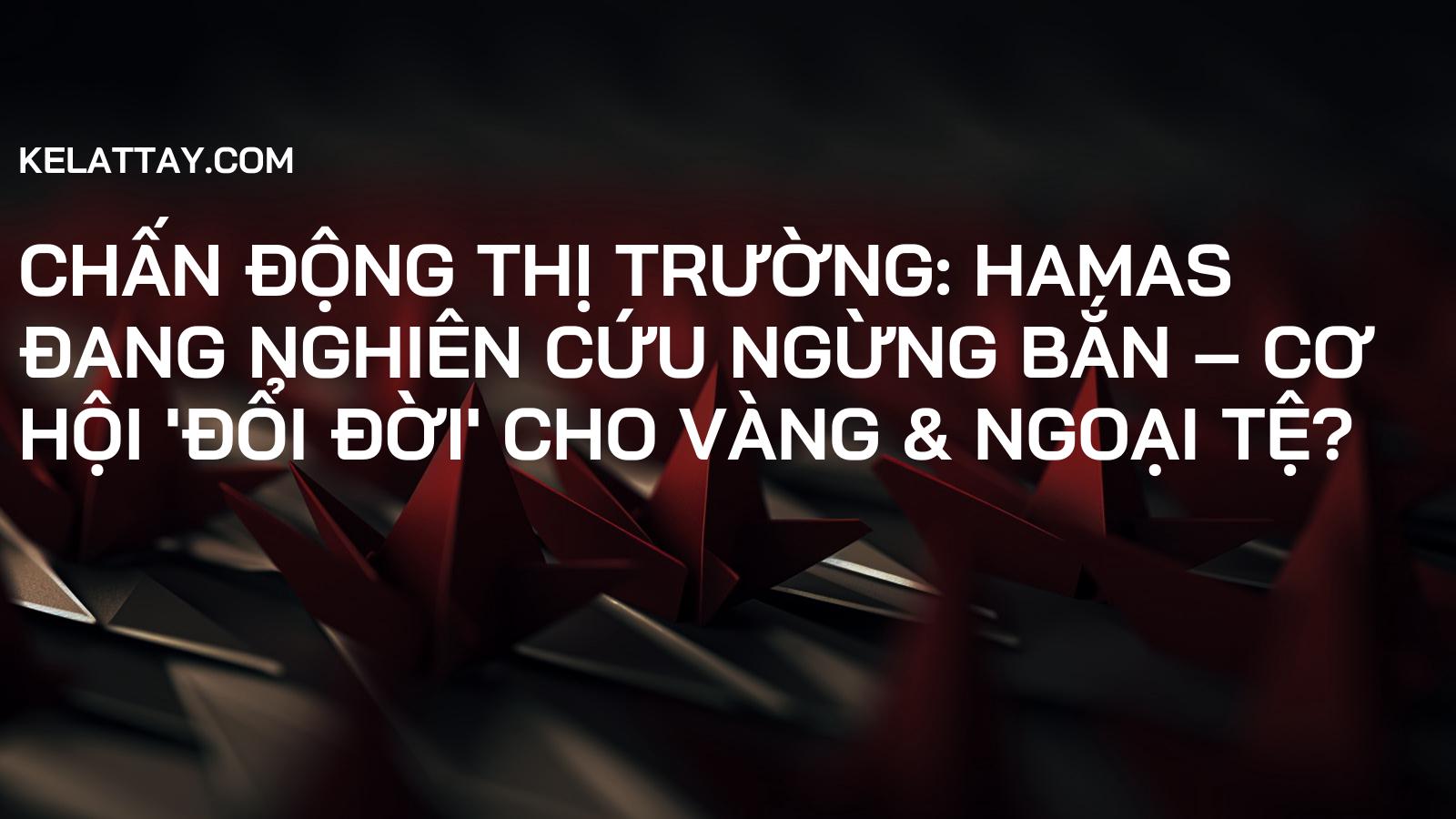 Chấn Động Thị Trường: Hamas Đang Nghiên Cứu Ngừng Bắn – Cơ Hội 'Đổi Đời' Cho Vàng & Ngoại Tệ?