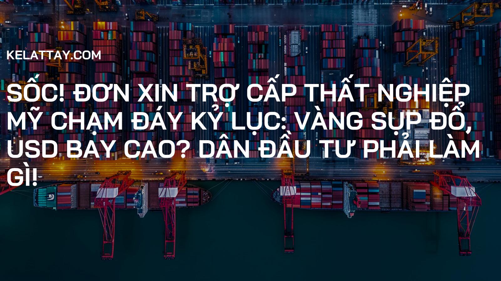 Sốc! Đơn Xin Trợ Cấp Thất Nghiệp Mỹ Chạm Đáy Kỷ Lục: Vàng Sụp Đổ, USD Bay Cao? Dân Đầu Tư Phải Làm Gì!
