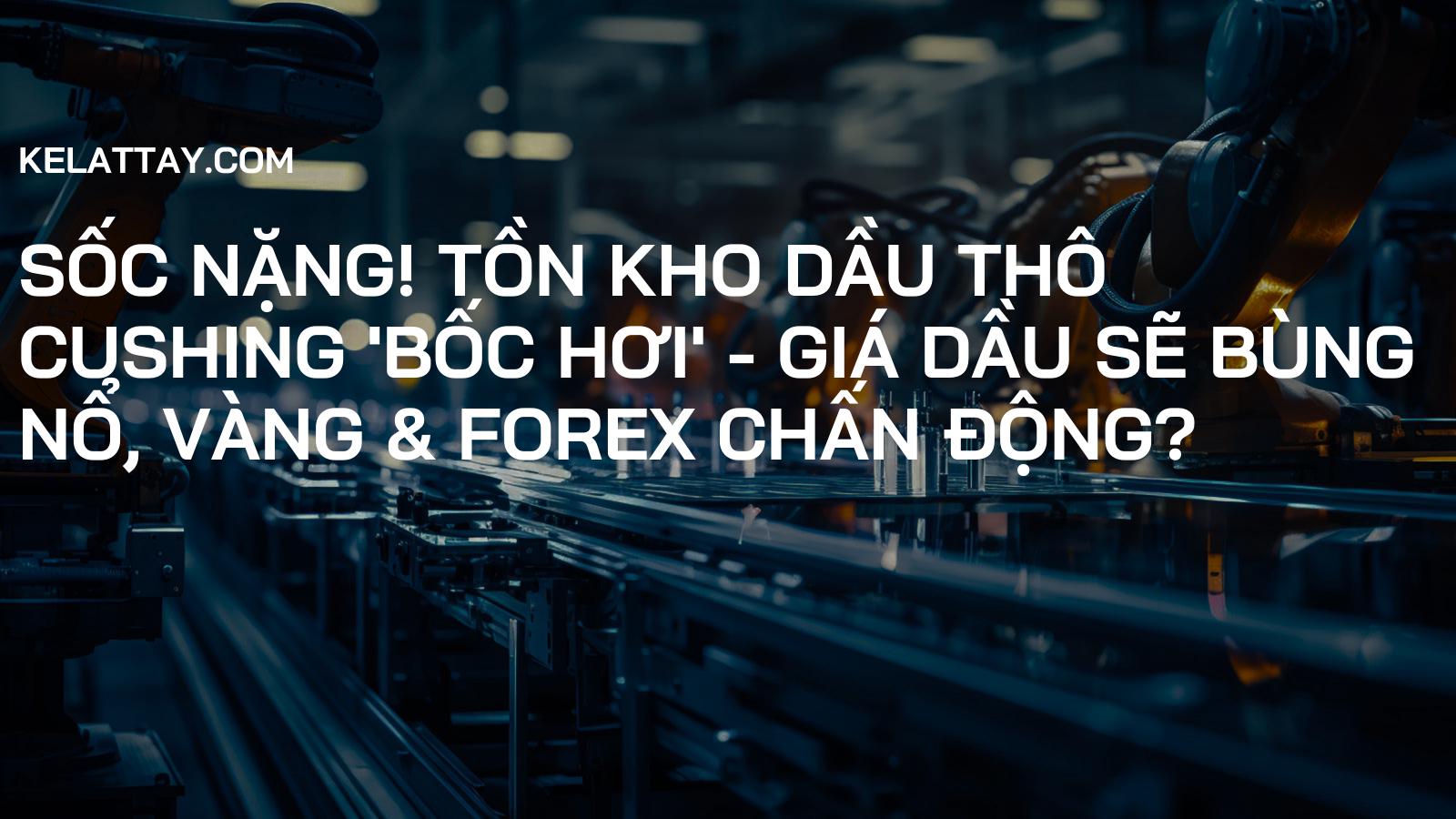 Sốc Nặng! Tồn Kho Dầu Thô Cushing 'Bốc Hơi' - Giá Dầu Sẽ Bùng Nổ, Vàng & Forex Chấn Động?