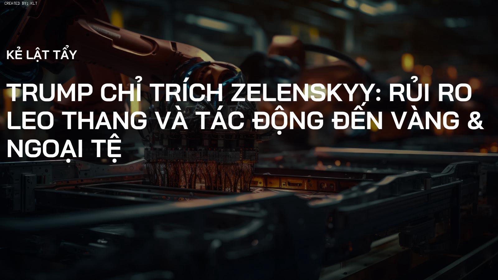 Trump chỉ trích Zelenskyy: Rủi ro leo thang và tác động đến Vàng & Ngoại tệ